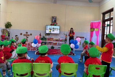 TRƯỜNG MẦM NON VĂN LÝ CHÀO MỪNG NGÀY THÀNH LẬP QUÂN ĐỘI NHÂN DÂN VIỆT NAM 22/12